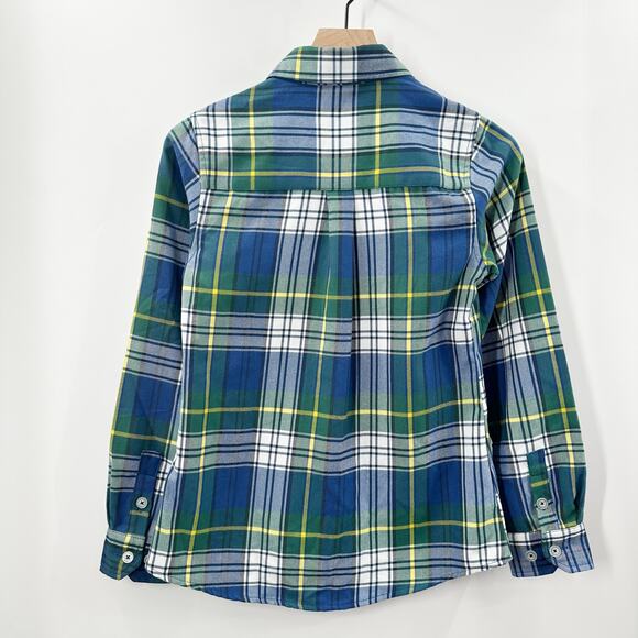NWT DIXXON Women's Flannel Shirt The Griswold in Blue Yellow Green Plaid Size S - Picture 2 of 13